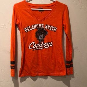 LS V-NECK OSU TEE